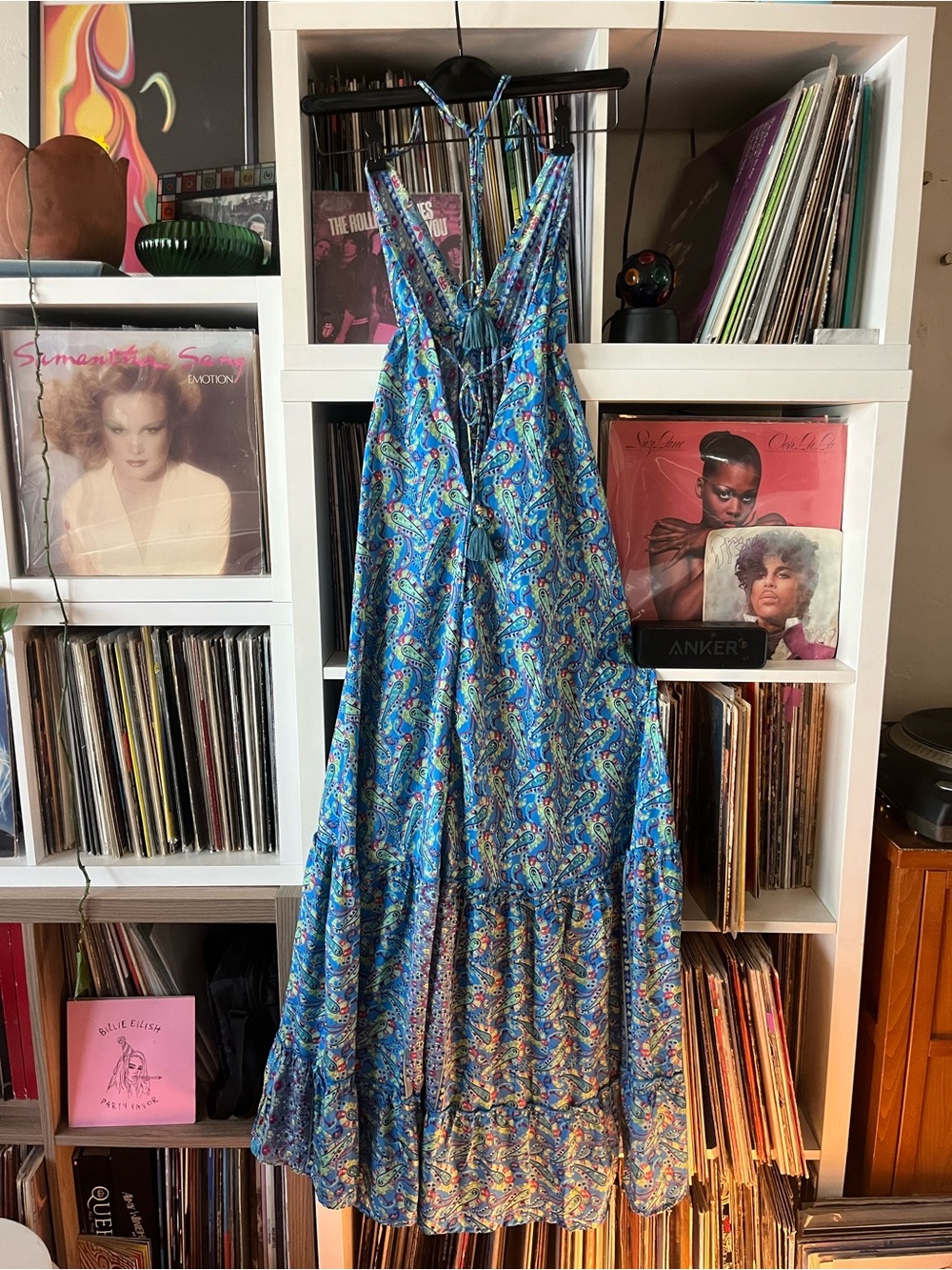 Boho Ibiza style silk dress one size